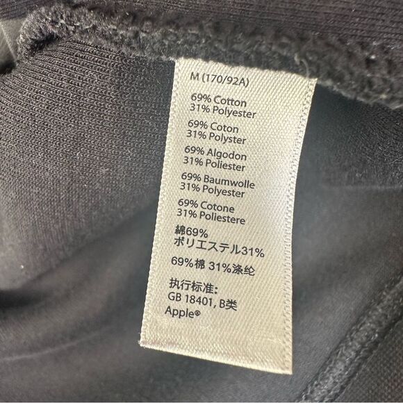 APPLE Jacket Men Medium Full Zip Store Employee Uniform Black Bomber - Picture 6 of 6